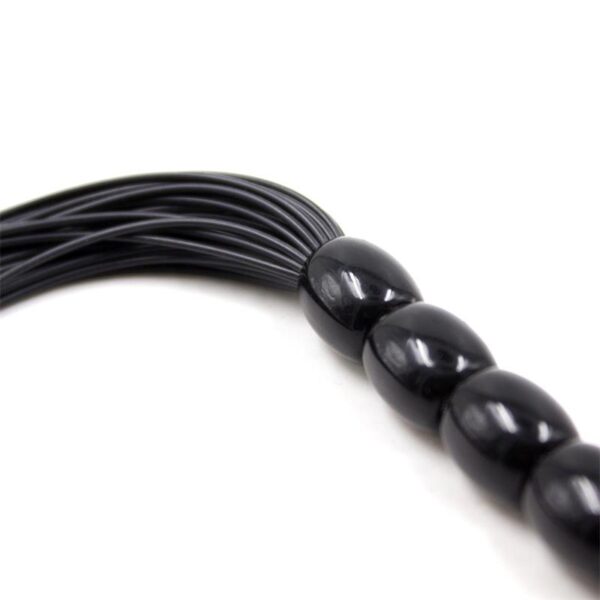 silicone-flogger-with-6-beads-handle-26-cm-black-2